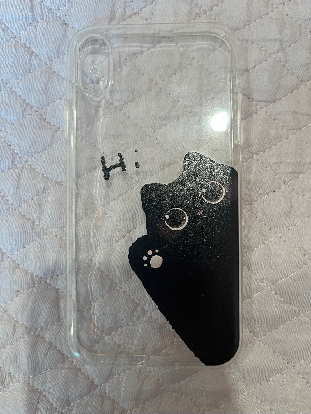 Apple IPhone XR Clear Cat Phone Case